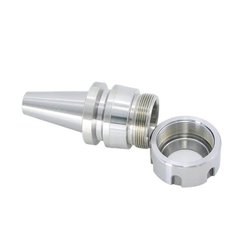 Precision NBT30 Tool Holder With Er11 Er20 Er32 Collets 0.002 Accuracy For Heavy Duty Milling And Lathe Work No Keyway Design Close-up image showing the precision tool holder and collet.