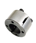 Heavy Duty Precision Locking Assembly Keyless Bushing with 28 mm inner diameter and 50 mm outer grip for shaft alignment.