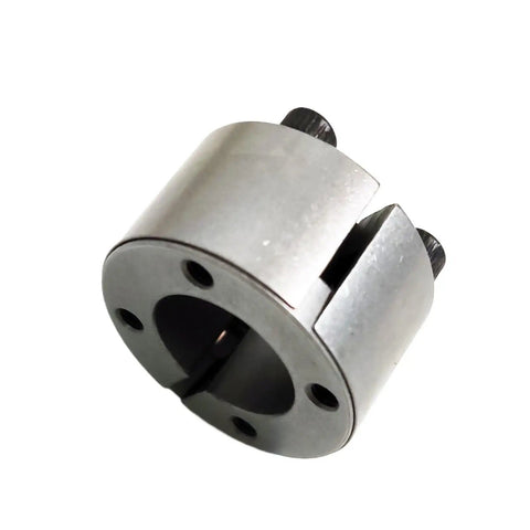 Heavy Duty Precision Locking Assembly Keyless Bushing with 28 mm inner diameter and 50 mm outer grip for shaft alignment.