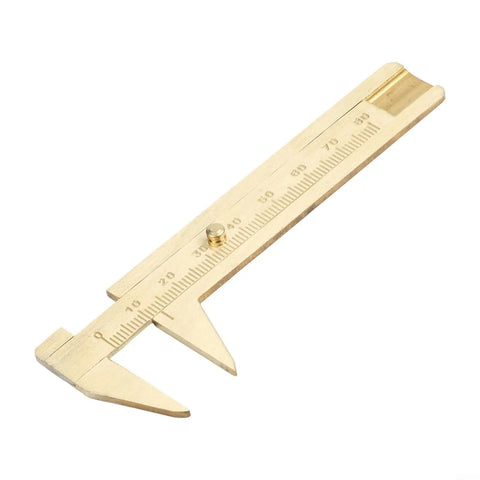 0 to 80mm Vernier Caliper For Jewelry Making Precision Sliding Gauge Dual Scale Inside And Outside Measurement Brass Ruler Non Magnetic