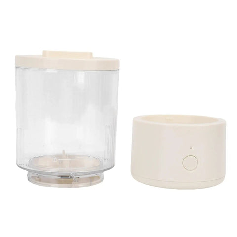 Portable Mini Washing Machine 1.6L Rechargeable Cordless Foldable Design clear tank and base for easy use and storage.
