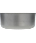 Side view of Cylinder Sink In Brushed 304 Stainless Steel, 13-3/8 Inch Diameter, 5 Inch Deep, Top Or Under Mount with SoundKOTE finish.
