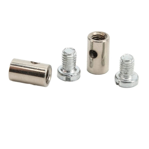 DIY Ready Solderless Cable Stop Assortment 6mm 0.2in Universal Metal Nipples For Brake Lines Throttle Cables And Choke Ends Easy Install Firm Connection For Cars And Motorcycles, metal parts