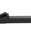 Heavy Duty Lathe Turning Tool Post For External Operations With Secure Clamping For Standard Vnmg Carbide Inserts side view of steel tool post
