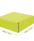 Green Corrugated Paper Boxes 10 Pack Go To Heavy Duty Packing Boxes For Shipping And Mailing, shown with dimensions