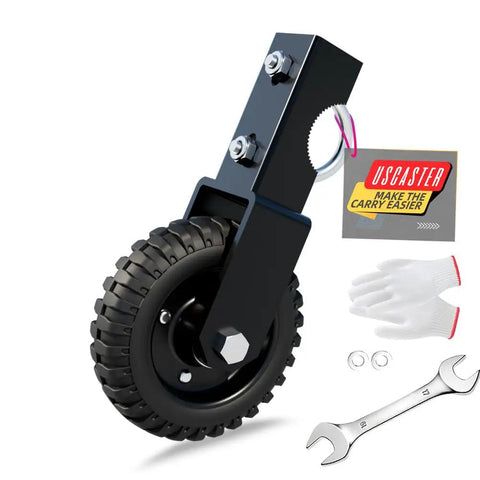 6 Inch Black Under Mount Gate Wheel For Farm Gates Prevent Dragging On Chain Link Fences Sliding Gates With 330 LB Capacity Heavy Duty Casters Durable Steel Plate Construction