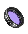1.25 Inch Light Pollution Filter For Telescope With Metal Cell And Optical Glass, angled view