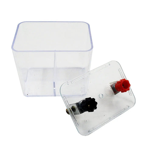 Hands On Galvanic Cell Experiment Kit For High School Chemistry Redox Demonstrations With Copper Iron And Zinc Electrodes Battery Simulation Device For Visualizing How Chemical Energy Converts To Electricity clear cylinder