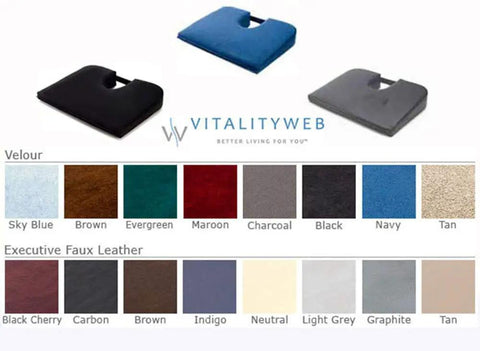 Extended High Density Seat Cushion Extra Firm Support For Heavy Sets Over 200 Lbs Large 15x20 Inch Memory Foam in various colors.