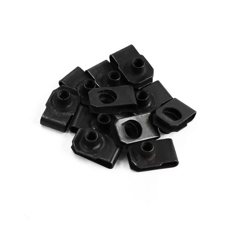 Rugged Motorcycle Bolt Kit For CBR600RR Fairings 2009 2010 2011 2012 Screws Nuts Washers Assortment High Temp Resistant Durable Fasteners For Easy DIY Install And Maintenance, black fairing clips