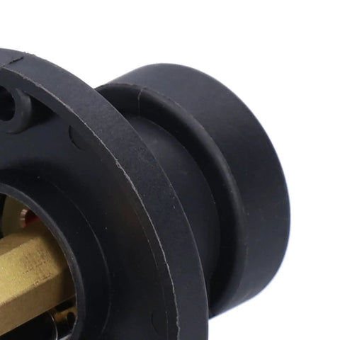 Close-up of MIG Welding Panel Socket With Flange Base Adapter Made From Brass Torch Conversion Kit For CO2 And Binzel Guns Replacement Part