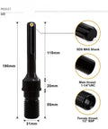 Core Drill Bit Adapter 1-1/4 Inch UNC Male To SDS Max Shank dimensions and thread details diagram