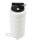 Must-Have 15L Oil Extractor Pump For Quick Auto Fluid Changes! White cylindrical tank with black top and handle.
