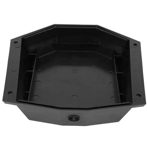 Hardcore Electric Skateboard Battery Case With Battle Ready Hard Shell And Quick Charge Port For Custom Longboard Rigs And Daily Street Grinding, rugged black enclosure, interior view.