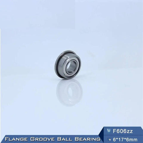 Premium F606ZZ Deep Groove Ball Bearings With ABEC 5 Precision And Sealed Ends For Industrial Machinery, 6x17x6mm chrome steel.