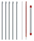 Hollow Bait Threading Needle Set 5 Piece Stainless Steel Rigging Accessories For Feeder Carp Coarse Tackle Gear With Easy Pass Through Design That Keeps Lures Locked In And Reduces Shake On Long Casts, 5-piece set