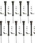 Tough As Nails Matte Plastic Pull Gate Latch For Wooden Fences And Metal Gates With No Sweat Outdoor Yard Entry Hardware Easy Upgrade Backyard Walkway Closure Kit Pack Of Ten featuring durable latches and installation hardware.