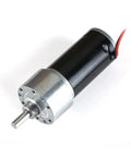 Reliable DC Gear Motor 88 RPM Tubular Reducer 12V Or 24V Permanent Magnet Motor Model 37GB31Y 31ZY in black and silver casing