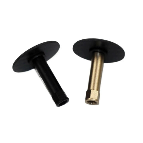 Ultra Slick Carbon Fiber Stop Disc For Folding Bike With Premium Titanium Hardware Seat Post Bracket and Kickstand Mount Plate dual color options with black and gold finish