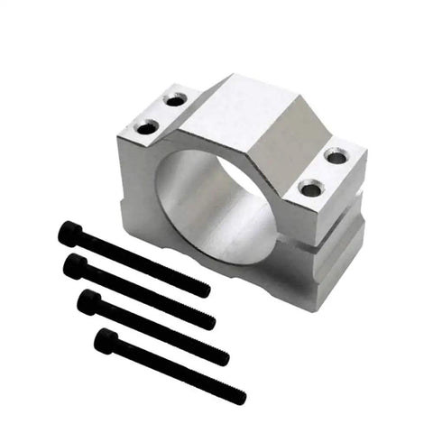 52mm CNC Spindle Motor 400W DC 12 To 48V With ER11 ER16 Chuck bracket with screws, suitable for CNC and DIY projects.