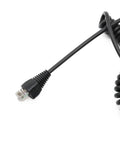 Coiled cable of Handheld Shoulder Microphone For Yaesu And Vertex Radios With Durable Mic Hanger Fully Compatible With VX2500 VX2508 VX2100