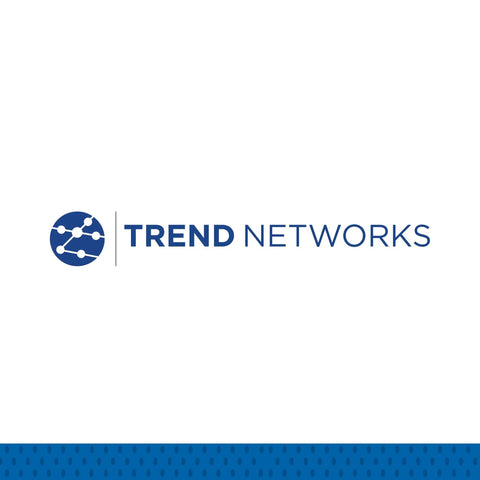 Trend Networks logo with blue network motif. VDV II Series RJ45 Cable Identifiers Set Of 24 Plastic Numbered Patch Panel Labels