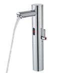 Touchless Bathroom Sink Faucet With Infrared Sensor And Temperature Control Hands Free Tall Body For Commercial Brass Use