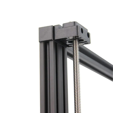 Two Pack Preassembled Adjustable Z Axis Leadscrew Top Mount Bearing Holder for Ender 3 Series and CR10 3D Printers installed on frame.