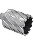 Oscarbide annular cutter with Weldon shank, 2-1/8 in dia, 2 in depth of cut for magnetic drill presses.