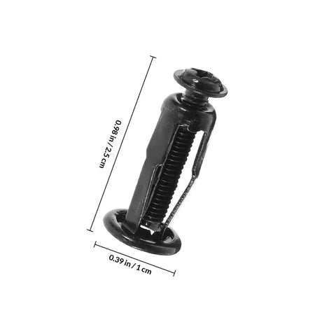 Expansion Screw Nuts Kit With Petal Expansion Mechanism For Metal And Hollow Wall, Carbon Steel Jack Nuts For Quick Install, Heavy Duty Fastening And Secure, Stable Connections For Construction Projects. black carbon steel jack nut, 2.5 cm x 1 cm
