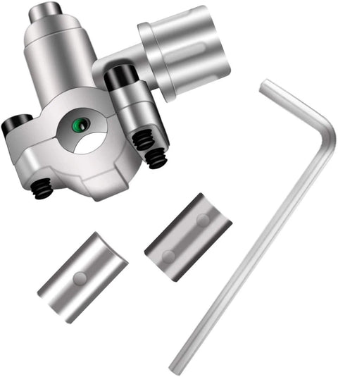BPV-31 bullet piercing valve kit, 4 pcs: valve body, two adapters, and L-shaped hex key