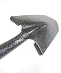 Close-up of 6x8 beveled blade on Compact 30 Inch Mini Shovel For Precision Digging, Tiny Garden Spade
