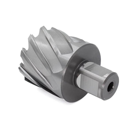 Oscarbide annular cutter with Weldon shank, silver metal finish for magnetic drill press