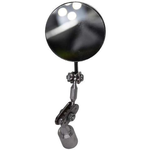 Magnetic Inspection Mirror With 2.15 Inch Mirror And Swivel Ball Joint, Magnetic Base For Hands Free Tight Space Welding And Arc Inspection