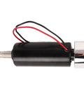 Heavy Duty 500W Air Cooled CNC Spindle Motor With 52MM Shaft And 12000 RPM High Torque from a side view showing wires and metal shaft.
