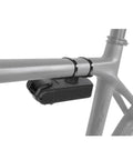 Ninja Master Plus 30 Function Bike Toolbox Kit mounted on bike frame, featuring a compact weatherproof design for road repairs