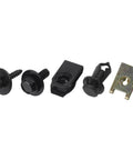 Premium 100 Pcs Auto Push Pin Rivets Kit Perfect For Bumper, Fender, Door Trim And Radiator Shields On Ford Toyota Honda Chrysler Cars With Durable Hold, black nylon steel clips