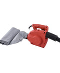 Tough 1600W Dual Purpose Blower And Suction Vacuum For Wall Grinder Debris Pickup And All Around Garage Diy Pro Cleanup The Deadset Shop Ready Workhorse with grey attachment.