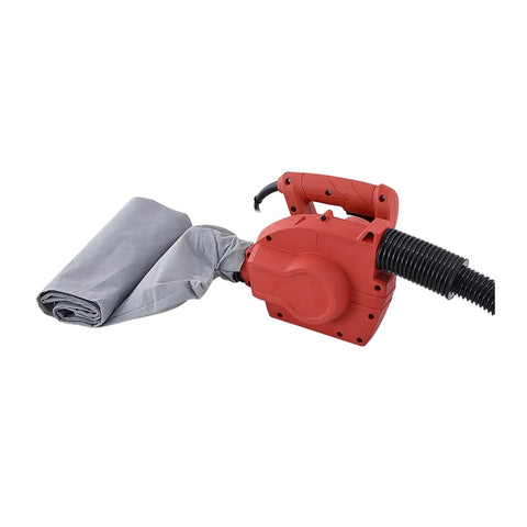 Tough 1600W Dual Purpose Blower And Suction Vacuum For Wall Grinder Debris Pickup And All Around Garage Diy Pro Cleanup The Deadset Shop Ready Workhorse with grey attachment.