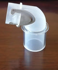 Replacement Mirage FX Elbow Connector Kit For Lightweight Nasal Masks, Durable Plastic, 2 Pack Translucent Elbows, Easy Swap For Mirage FX Nasal Guard, Wear Resistant Fit And Secure Connection; translucent elbow connector on CPAP mask