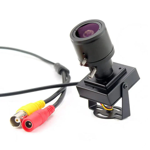 Compact Bullet Security Camera 960H 1000TVL HD with 2.8 to 12mm varifocal lens, indoor surveillance, metal case, plug and play, low light sensitivity