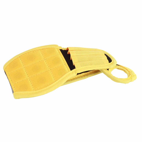 Adjustable Magnetic Wristband For Screws And Small Metal Parts, Durable Nylon Strap Built For DIY Pros, Home Renovation, Woodworking And Crafts, Keeps Fasteners Handy And Within Reach On The Job, yellow nylon wristband with thumb loop