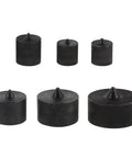 Heavy Duty Metal Shaft End Protectors For Grip-O-Matic Pullers, black metal caps for machine spindle stability.