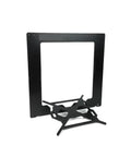 Super Heavy Duty Black Aluminum 3D Printer Frame Kit With 6mm Threaded Smooth Rods Compatible With RepRap I3 Machines flat base.