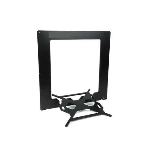 Super Heavy Duty Black Aluminum 3D Printer Frame Kit With 6mm Threaded Smooth Rods Compatible With RepRap I3 Machines flat base.