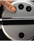 Close-up of a Capsule Coffee Machine For Office And Commercial Use, Fully Automatic Espresso Maker with easy touch controls panel.