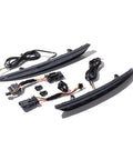 Straight Up Plug And Play Sequential Led Tail Lights For 2017 Through 2022 Tesla Model 3 Rear Bumper Brake Run Stop Lamp Dual Turn Signal Pair Smoke Finish wiring and components set.