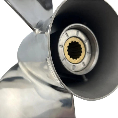 Aftermarket Outboard Propeller 13.5 Inch Diameter 15 Pitch 3 Blade Stainless Steel Built To Last Right Hand Rotation With 15 Spline Shaft