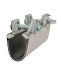 Eastman 6-inch pipe repair clamp, 1-1/2 in IPS, stainless steel, side view