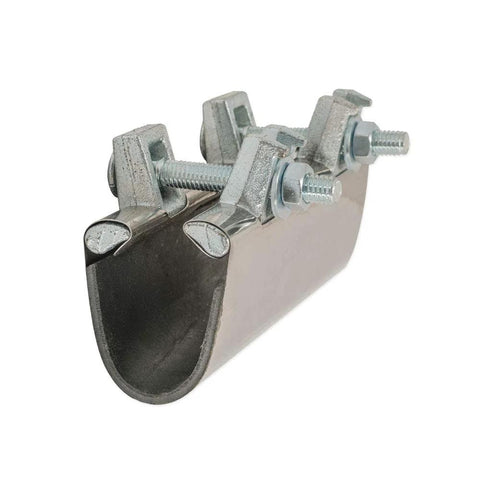 Eastman 6-inch pipe repair clamp, 1-1/2 in IPS, stainless steel, side view